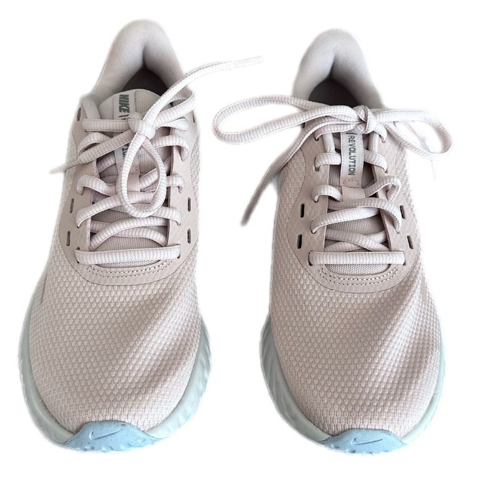 Nike Women's Revolution 5 Barely Rose Hydrogen Blue Shoes- size 7 - Picture 4 of 7